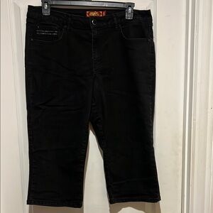 One 5 One Black Cropped Jeans